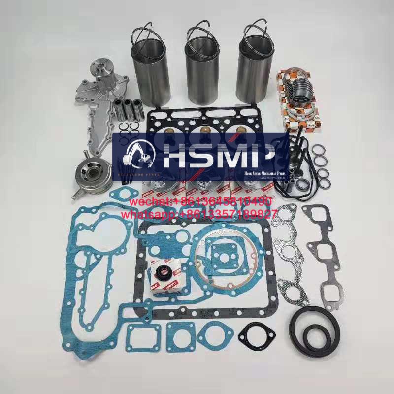 01-204-1.jpg HSMP Kubota Engine D1703/D1503/3D15 Piston Ring & Cylinder Liner Repair Kit Part No 1G711-03040/16487-03040
