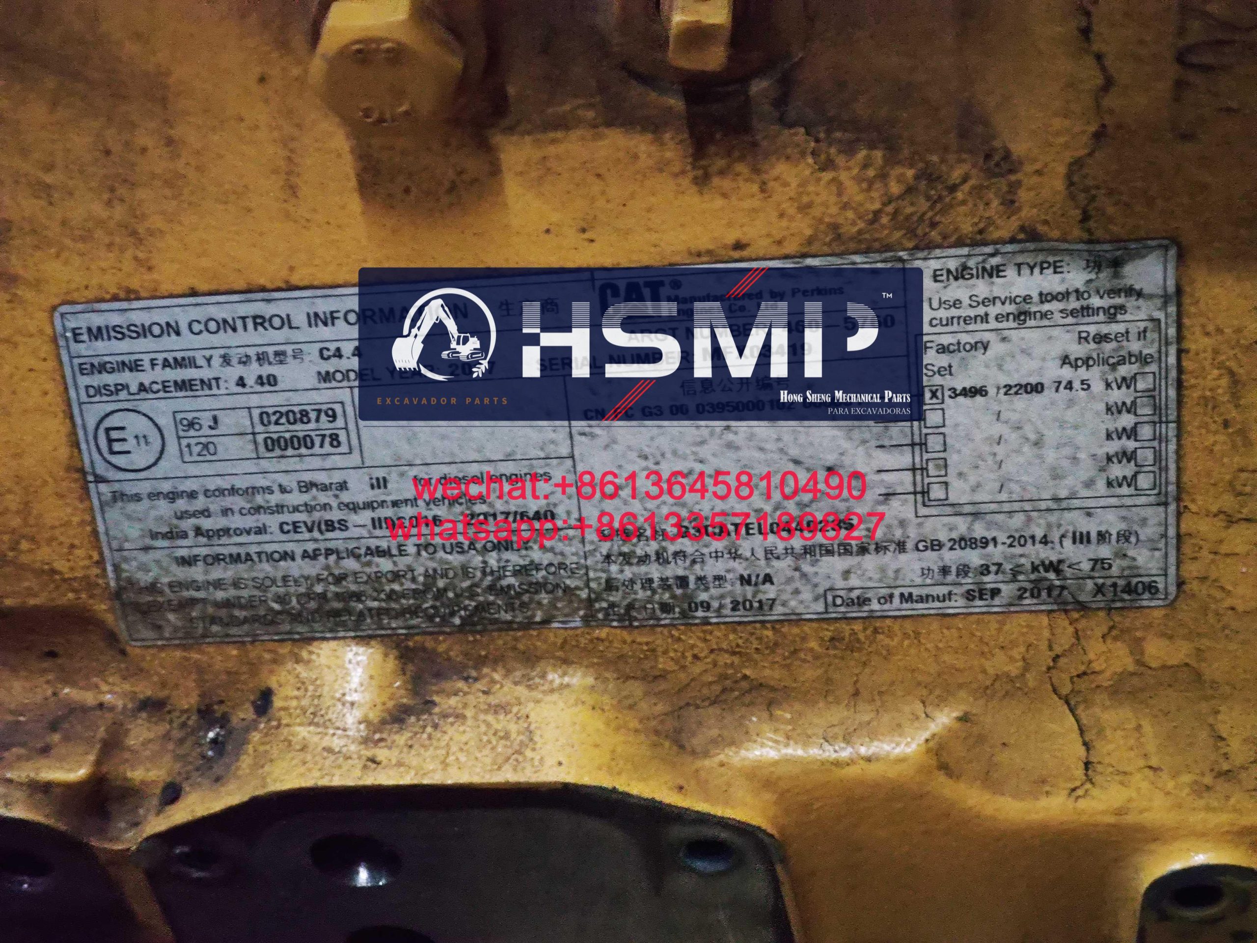HSMP Excavator Parts China