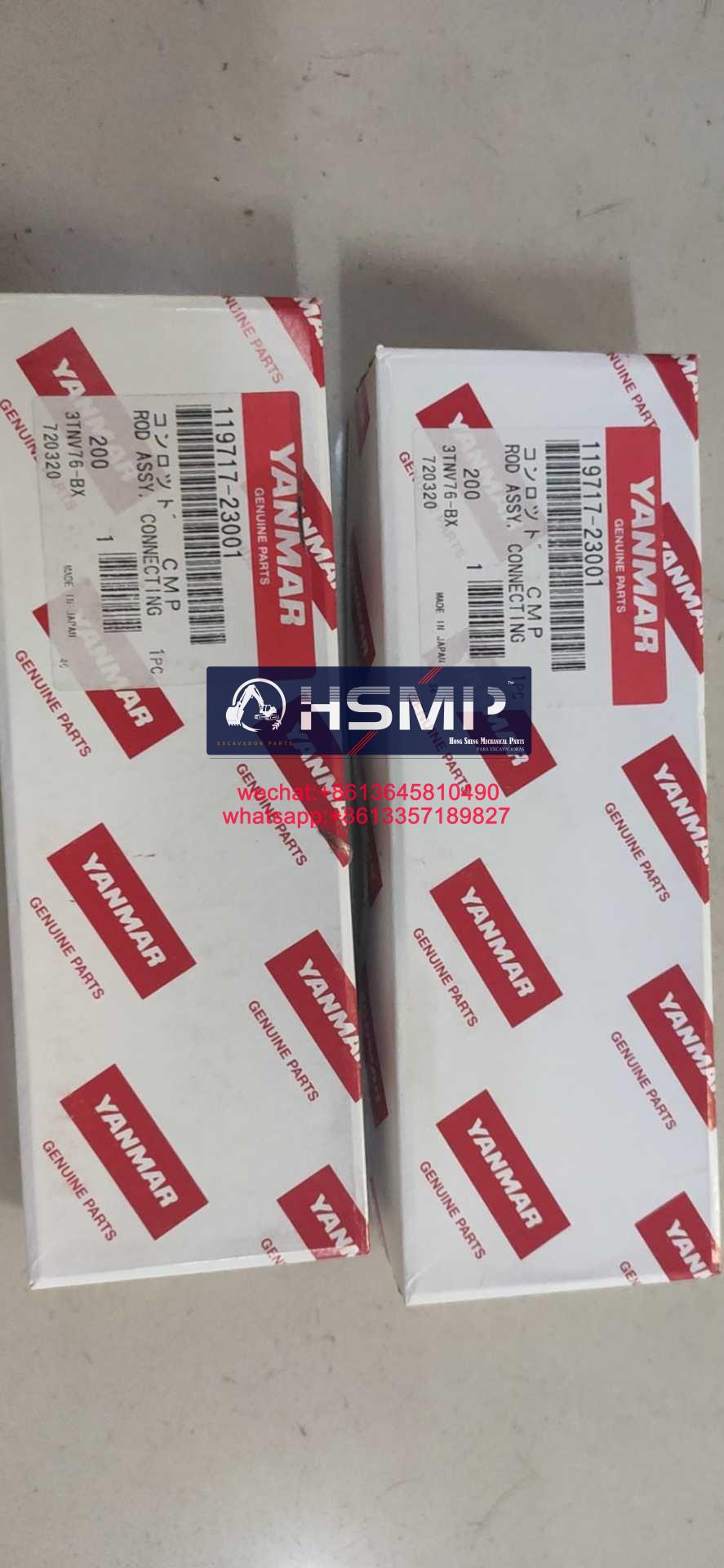 02-303-1.jpg HSMP Yanmar Engine 3TNV76 Connecting Rod & Overhaul Kit & Cylinder Head Bolt & Engine Rebuild Kit