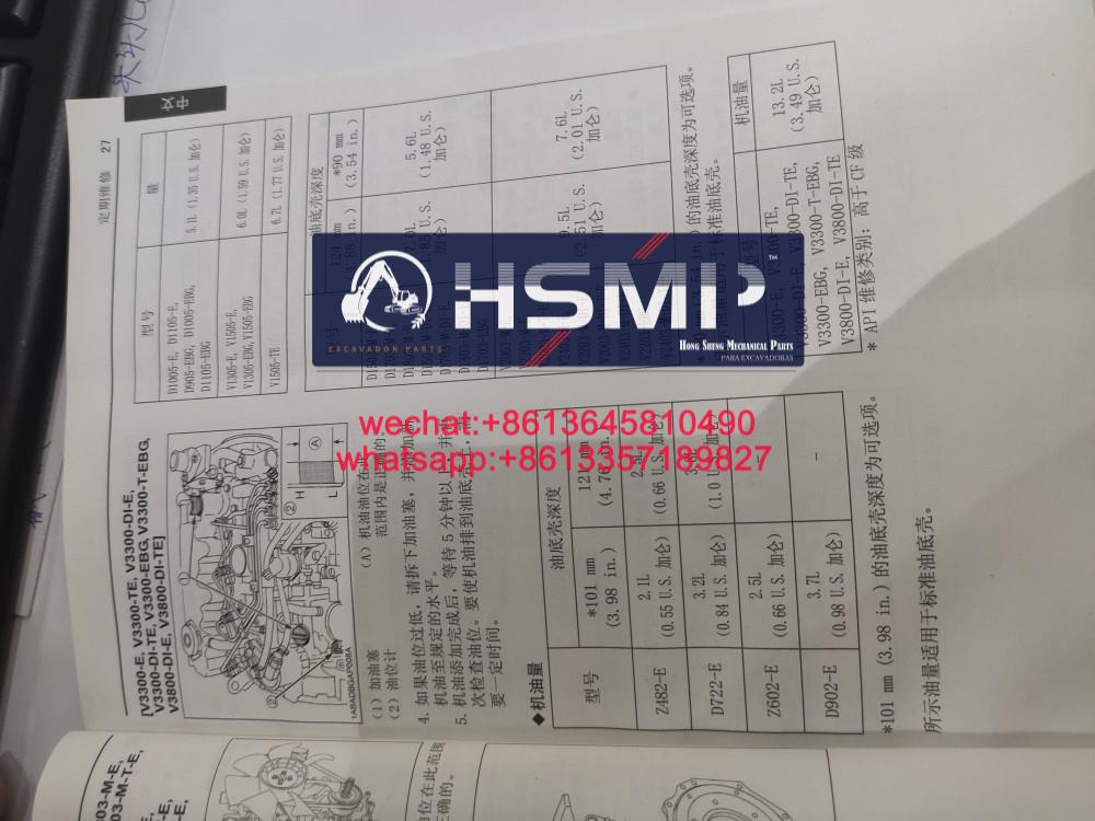 HSMP Excavator Parts China