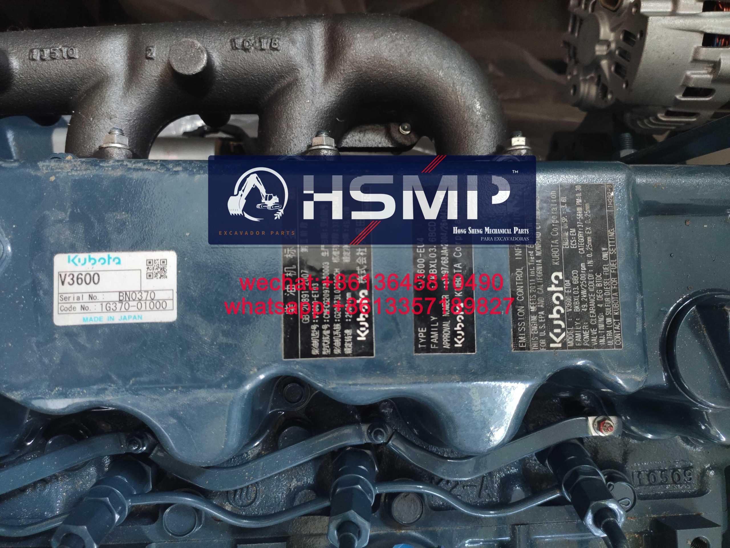 HSMP Excavator Parts China